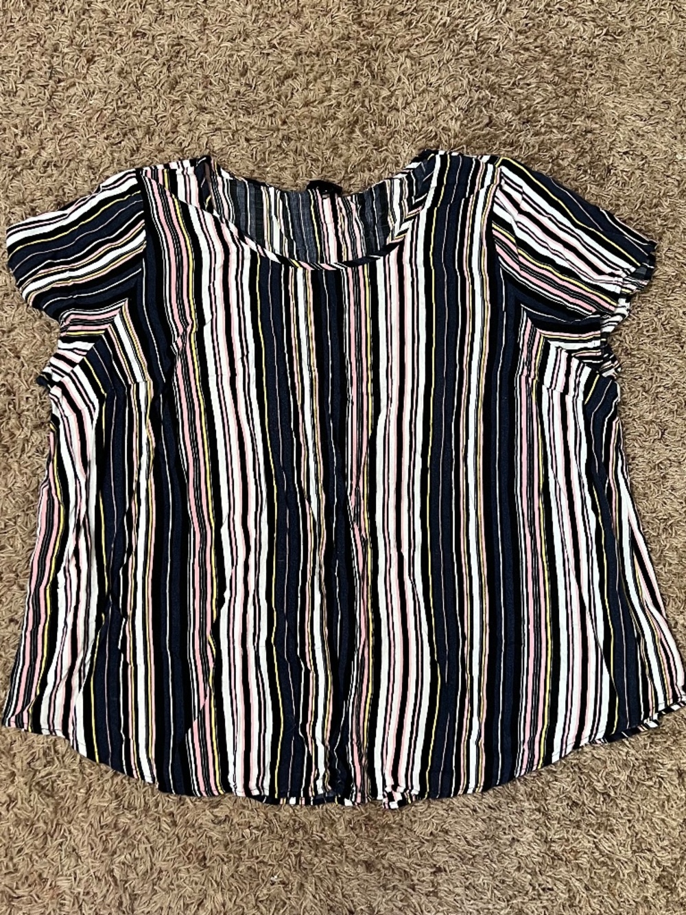 Torrid Striped Flutter Sleeve Blouse – Size 3